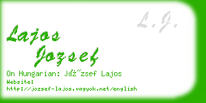 lajos jozsef business card